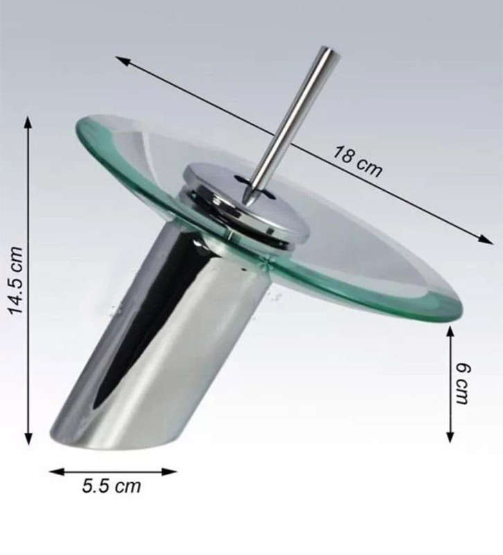 *LOCAL STOCK* Modern Style Kitchen Bathroom Vessel Glass Waterfall Tub Vanity Sink Faucet Tap