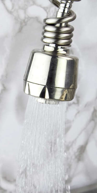 Nickel brushed kitchen pull out spray basin sink faucet taps mixer
