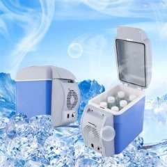 7.5L 12V Portable Fridge Cooler Warmer Car Truck Refrigerator Freezer Fridge-Blue