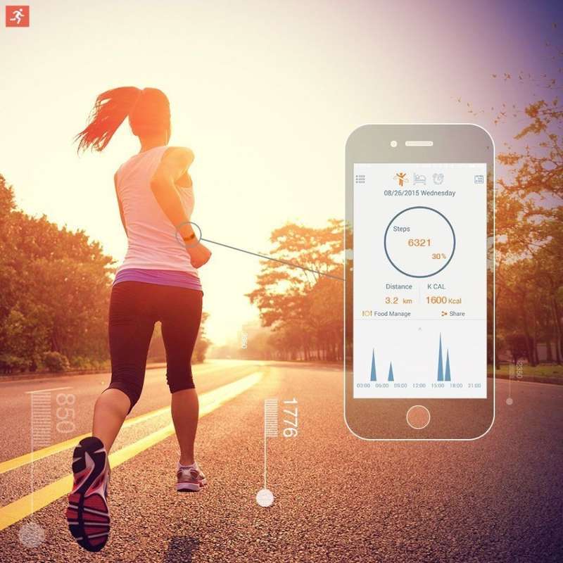 Bluetooth Smart Bracelet Sport Watch Step Calorie Counter Tracker Pedometer