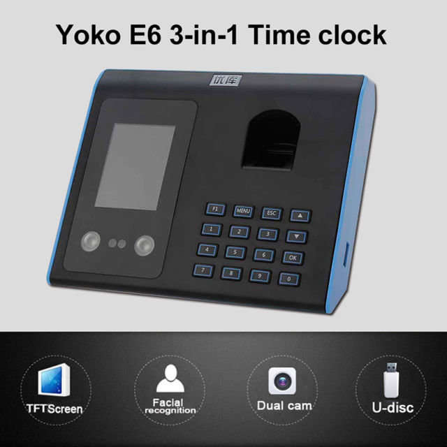 **LOCAL STOCK**Face Recognition Fingerprint Time Attendance Manager 1000 Face Capacity