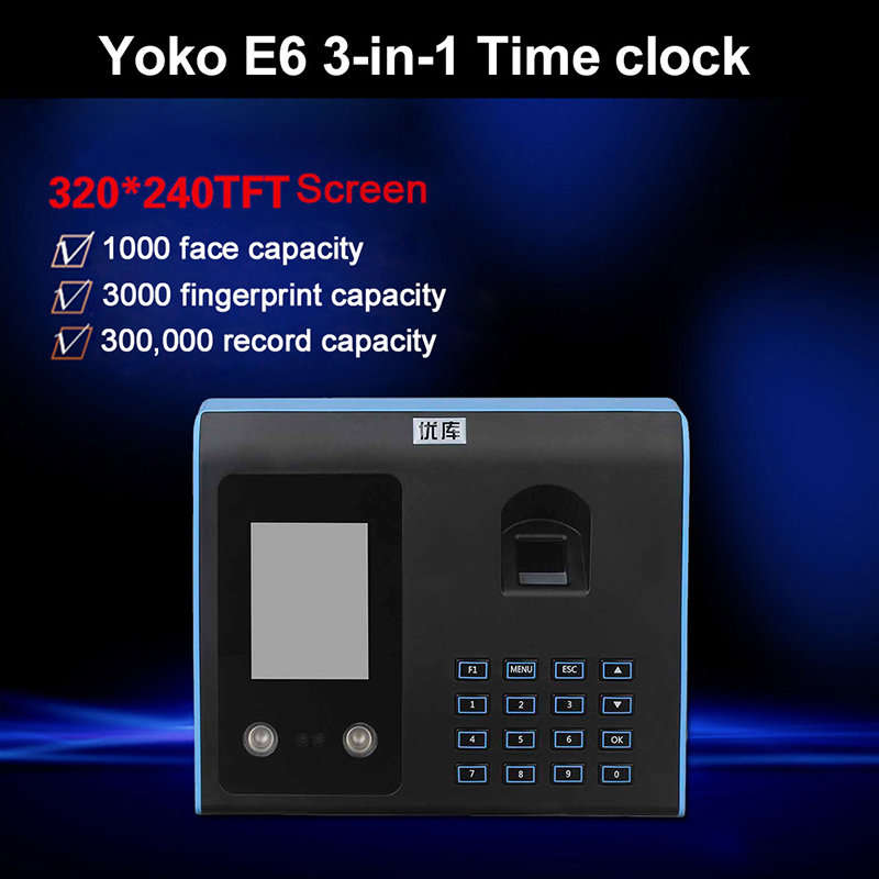 **LOCAL STOCK**Face Recognition Fingerprint Time Attendance Manager 1000 Face Capacity