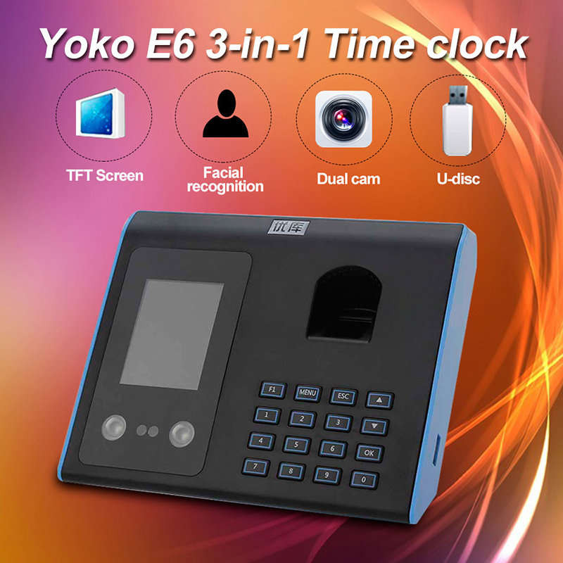 **LOCAL STOCK**Face Recognition Fingerprint Time Attendance Manager 1000 Face Capacity