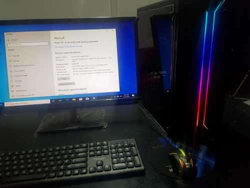 Core i7-2600 3.40GHz ,8GB RAM, HDD 500GB, Gaming case with RGB Light (Only the PC box).