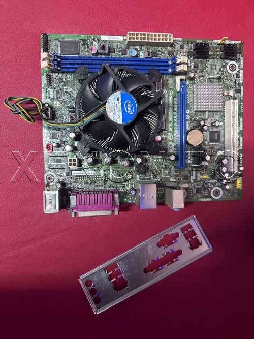 Complete intel core 1155 motherboard with Core i3-3220 + CPU fan and back plate