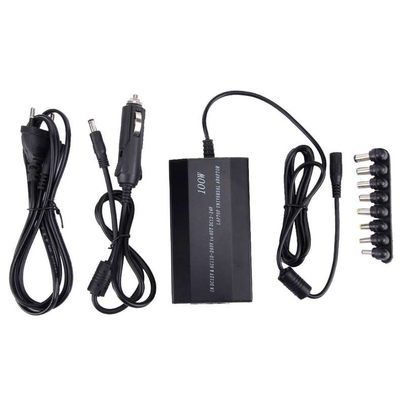 100W Universal Laptop AC / DC Adapter, Convenient Exchange Voltage, with USB 5V Port