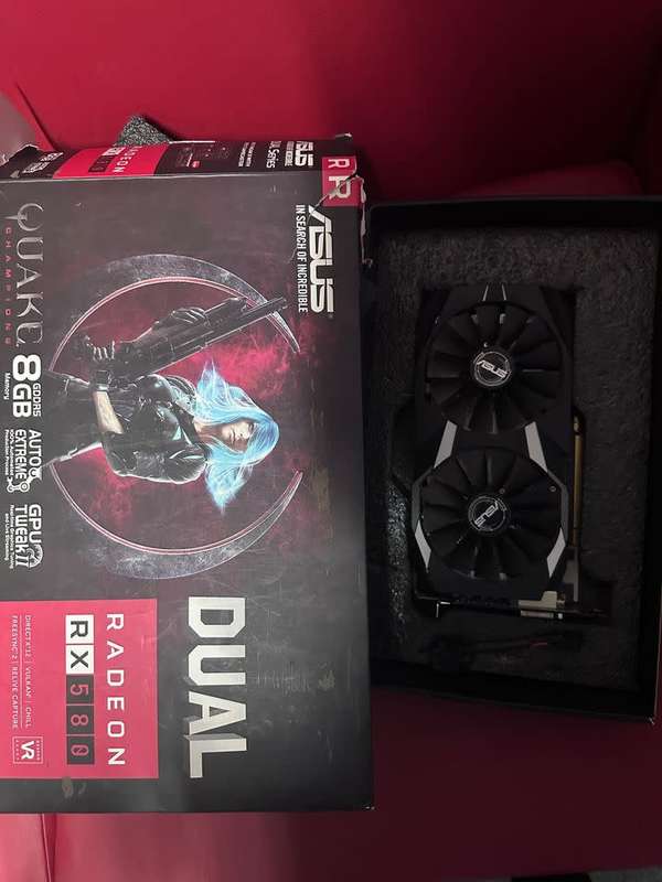 ASUS AMD Radeon RX580 8GB GDDR5 Graphics Card (DUAL-RX580-O8G)