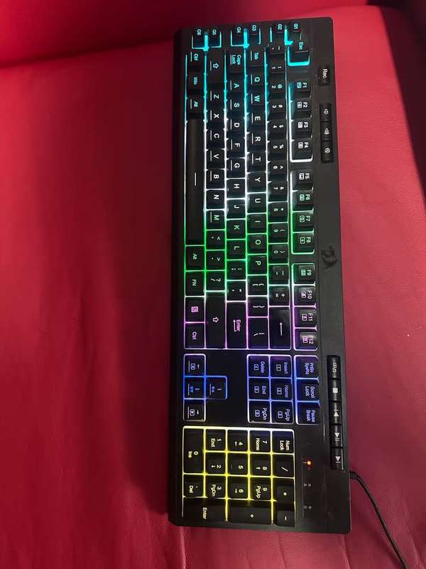 Redragon Shiva K512 RGB Backlit Membrane Wired Gaming Keyboard, 6 Extra On-Board Macro Keys
