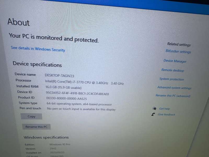 Dell OptiPlex 7010 Intel i7-3770 3rd Gen,500GB Hard drive, Desktop PC with 16GB Ram