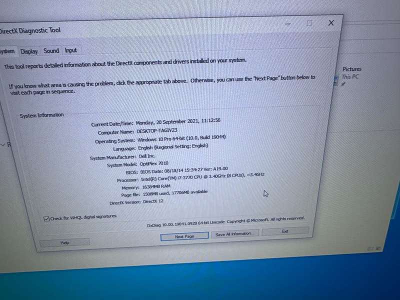 Dell OptiPlex 7010 Intel i7-3770 3rd Gen,500GB Hard drive, Desktop PC with 16GB Ram