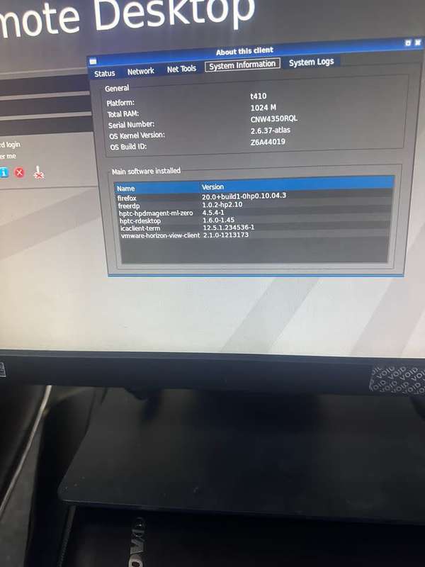 HP T410 SMART ALL-IN-ONE Monitor, Keyboard, Mouse Zero thin Client. include new Power cable