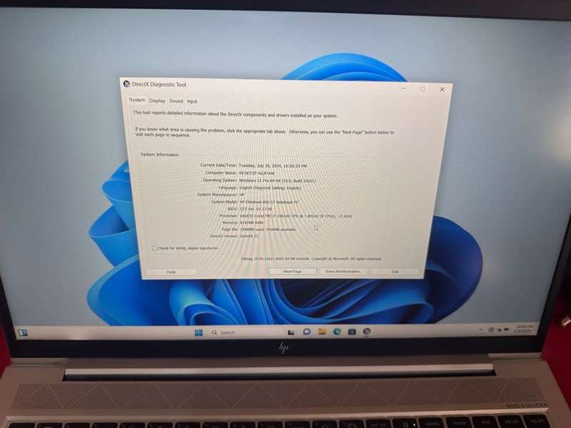 HP EliteBook 850 G7 | 10th Gen Core i7-10510U | 8GB RAM | 256GB SSD | 15.6` Full HD | Win11 Pro