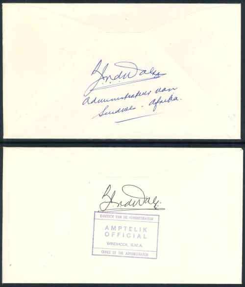 South Africa 1976 Signed Official First Day Covers x (2)