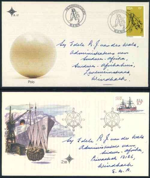 South Africa 1976 Signed Official First Day Covers x (2)