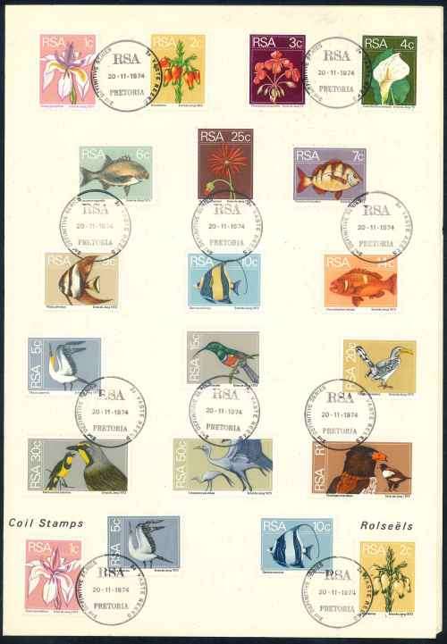South Africa 1974 Second Definitive Issue Signed Official First Day Folder Number 2.1