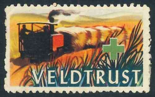 South African Veldtrust Train Label