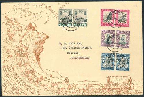 South Africa 1938 Potchefstroom Voortrekker Centenary Cover