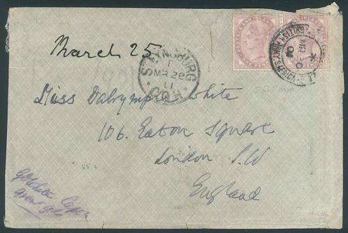 Boer War 1901 Cover from British Army Field Post Office in Steynsburg to England