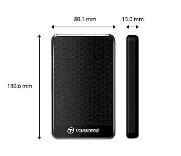 2TB EXTERNAL HARD DRIVE TRANSCEND STOREJET 25A3