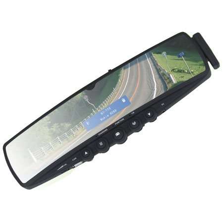 BLUETOOTH REAR-VIEW MIRROR HANDSFREE CAR KIT WITH PHONE BOOK CALLER ID FM
