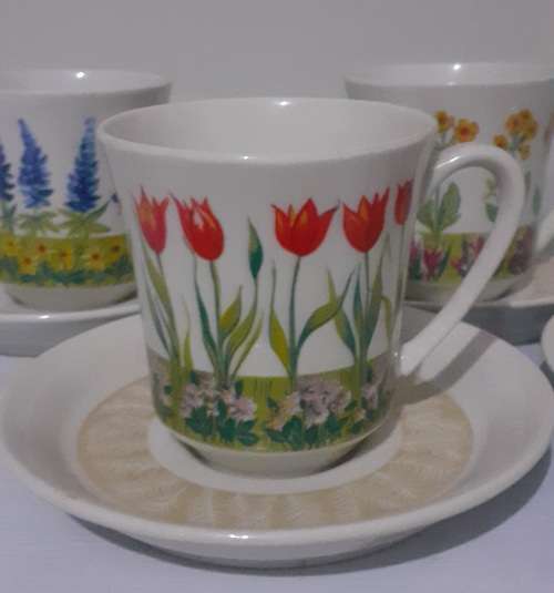 Vintage ESPRESSO Villeroy and Boch Luxemburg 4 x Duo espresso cups