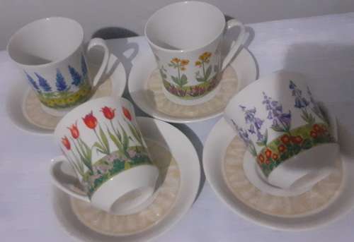 Vintage ESPRESSO Villeroy and Boch Luxemburg 4 x Duo espresso cups