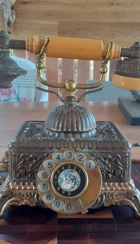 Lovely Antique Brass Phone