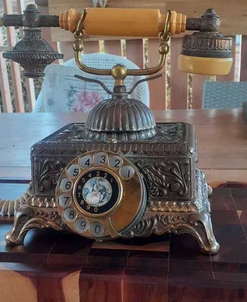 Lovely Antique Brass Phone