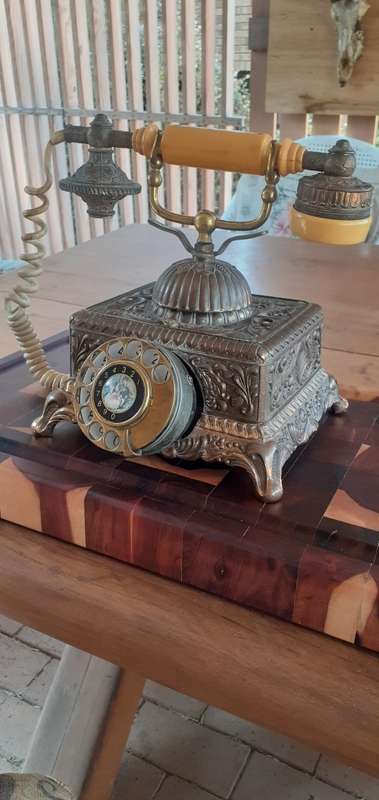 Lovely Antique Brass Phone