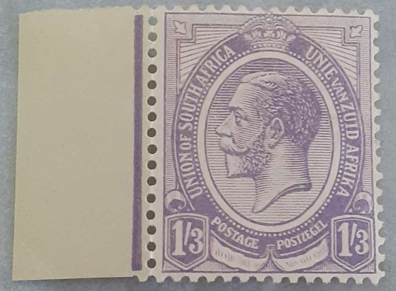 UNION OF SA-SACC 12, 1s 3d Violet MNH,