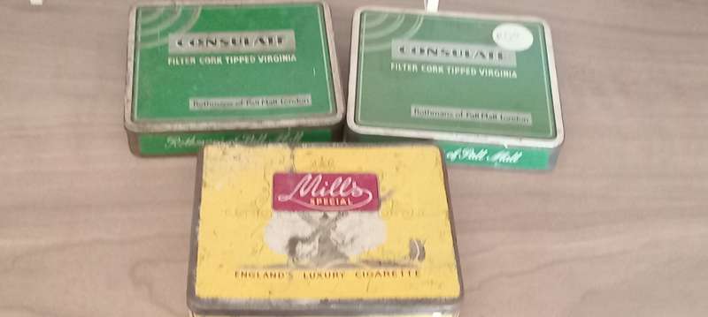 Small collection of Vintage cigarette tins