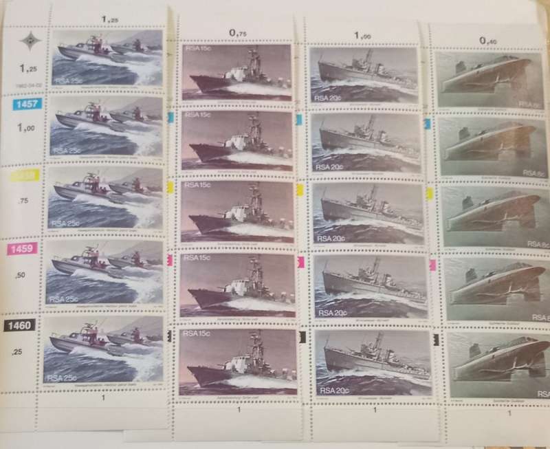 RSA-1982 4 x Control Blocks Simonstown Navy MNH