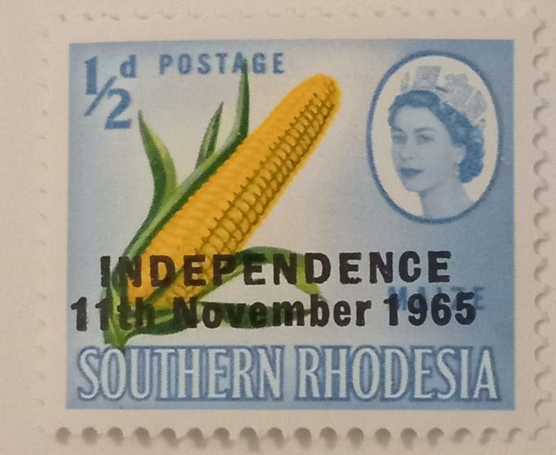 SOUTHERN RHODESIA- Independence Day Overprint,Double First `1` and error on the `e` RARE