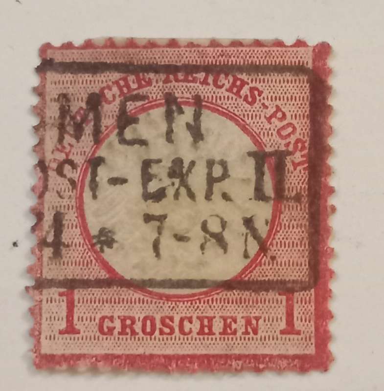 Germany 1872 Deutsches Reich Brustschild Shield 1 Groschen 1872 Mi. 19