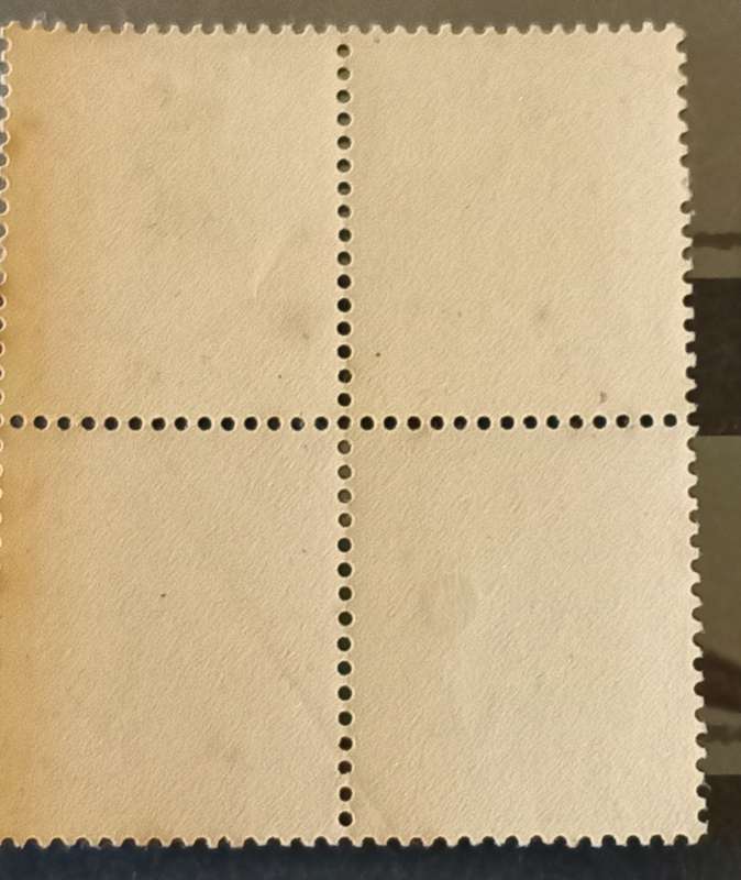 Union of SA, 1d Hyphenated Pictorials,Pink ink lines across stamp,
