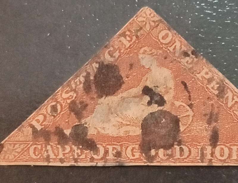 Cape of Good Hope 1d Brownish Red shade