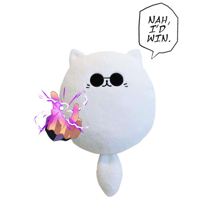 Jujutsu Kaisen Gojo Cat Anime Plush 32cm