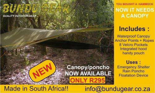 CANOPY / PONCHO...keeps you dry!