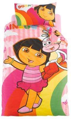 Dora the Explorer - Rainbox - Single Duvet set with Pillowcase