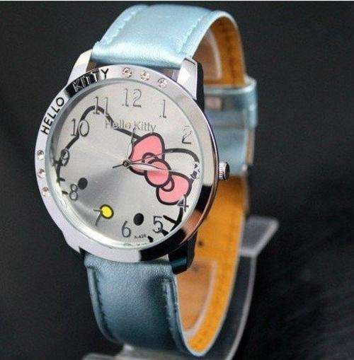 Blue Hello Kitty Children's Quartz Wrist Watch
