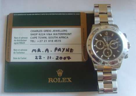 Rolex Daytona 116520 Black Face