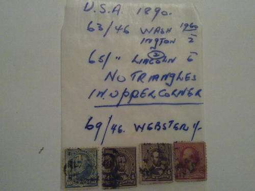 1890 Usa Stamps