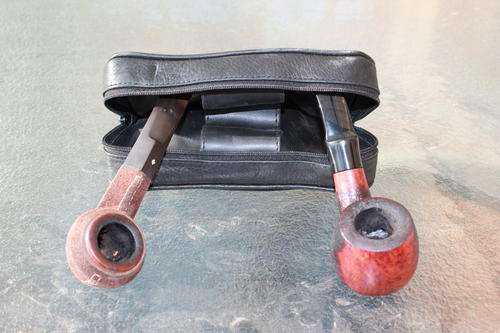 Danske Club Smoking Pipe in tobacco case