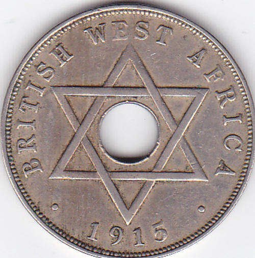 1915 - ONE PENNY - BRITISH WEST AFRICA AS PER SCAN