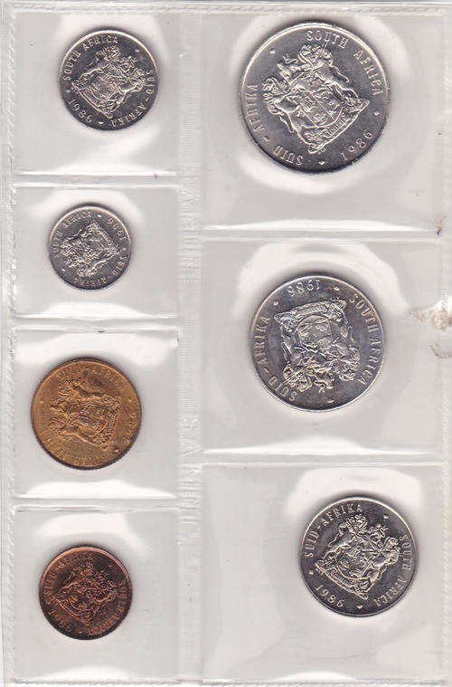1986 SA MINT PROOF SET AS PER SCAN