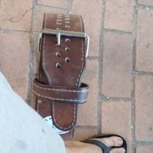 13mm leather Pioneer Powerlifting belt (Pioneer made hafthor bjornsons record deadlift 501kg belt)