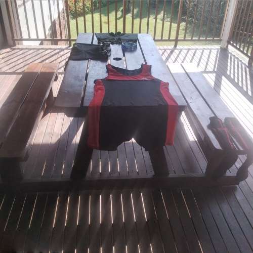 SBD POWERLIFTING SINGLET, NEVER WORN BEFORE, SIZE 2XL (only R30 shipping)