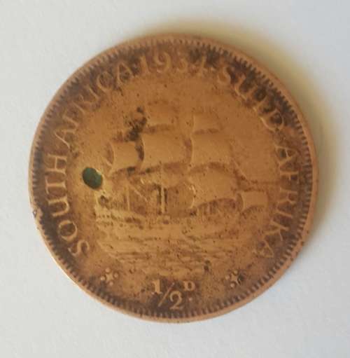1934 SOUTH AFRICAN HALF PENNY COIN @ R 1 START!