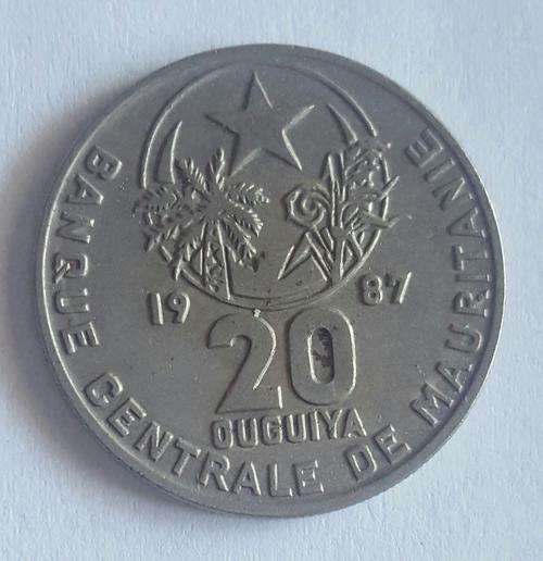 1987 MAURITANIA 20 OUGUIYA COIN. R1 START !