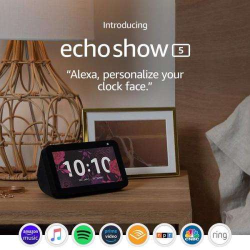 AMAZON ECHO SHOW 5 - SMART NIGHTSTAND DISPLAY WITH ALEXA